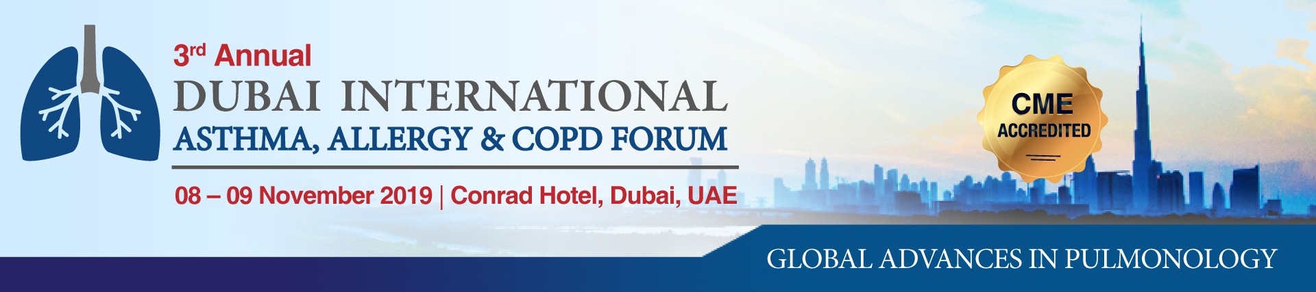 3rd Annual Dubai International Asthma, Allergy & COPD Forum - Coming Soon in UAE