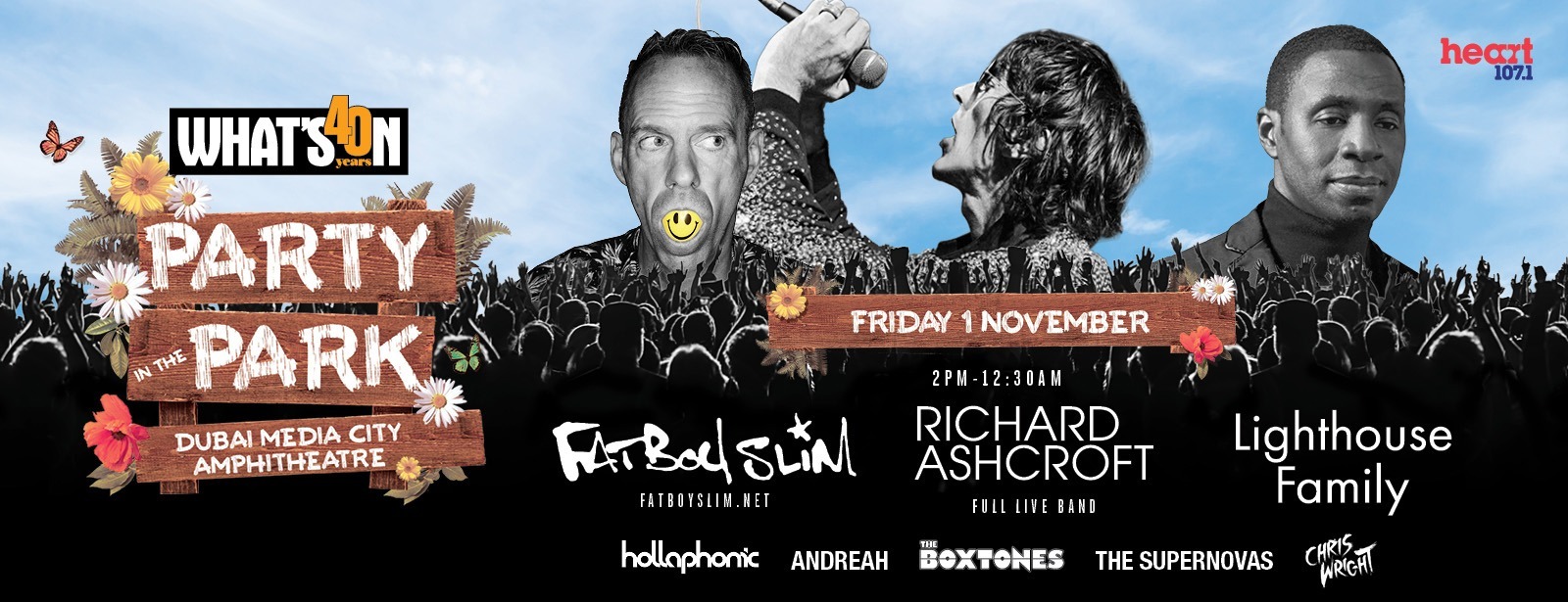 Party in the Park 2019: Fatboy Slim, The Kooks, Richard Ashcroft, Lighthouse Family - Coming Soon in UAE