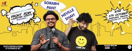 Front Row Laughter Nights with Neville Shah and Sorabh Pant - Coming Soon in UAE