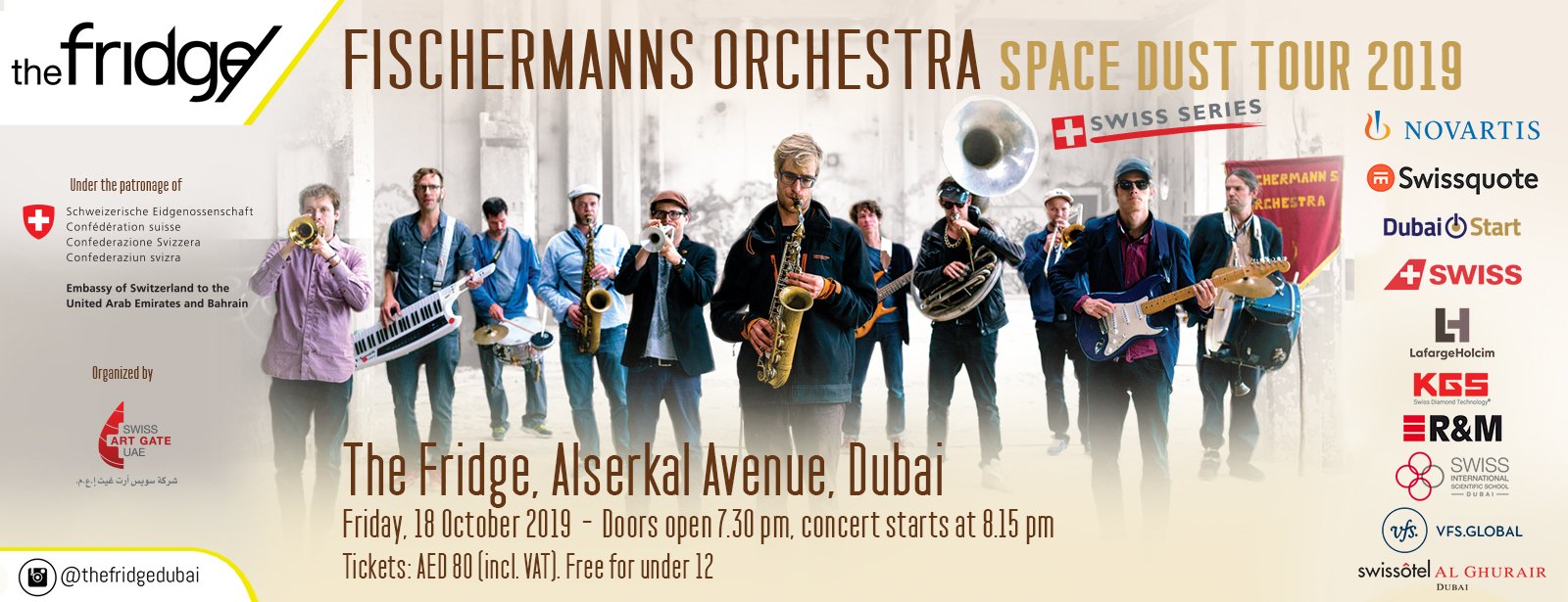 Fischermanns Orchestra at The Fridge, Dubai - Coming Soon in UAE