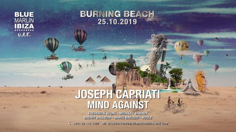 Burning Beach with Joseph Capriati & Mind Against - Coming Soon in UAE