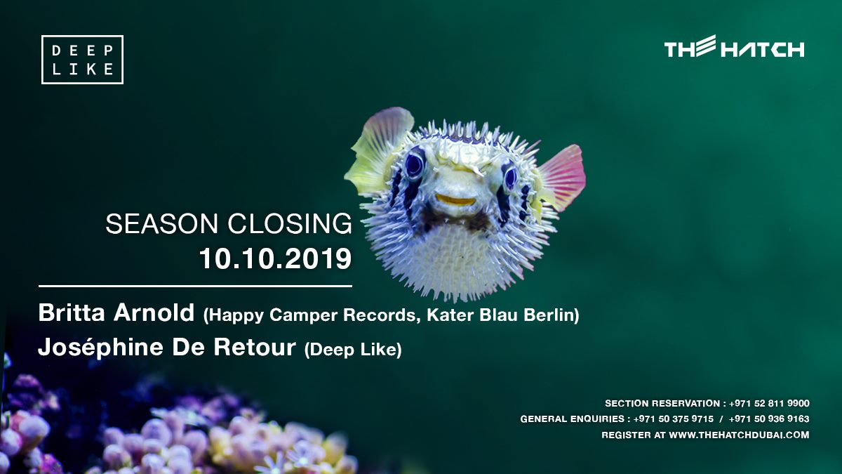 Deep Like at The Hatch – Season Closing - Coming Soon in UAE