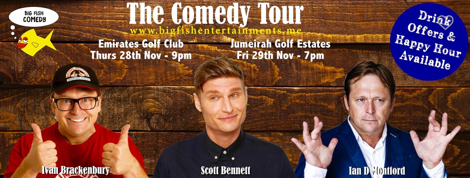 Big Fish The Comedy Tour 2019 - Coming Soon in UAE