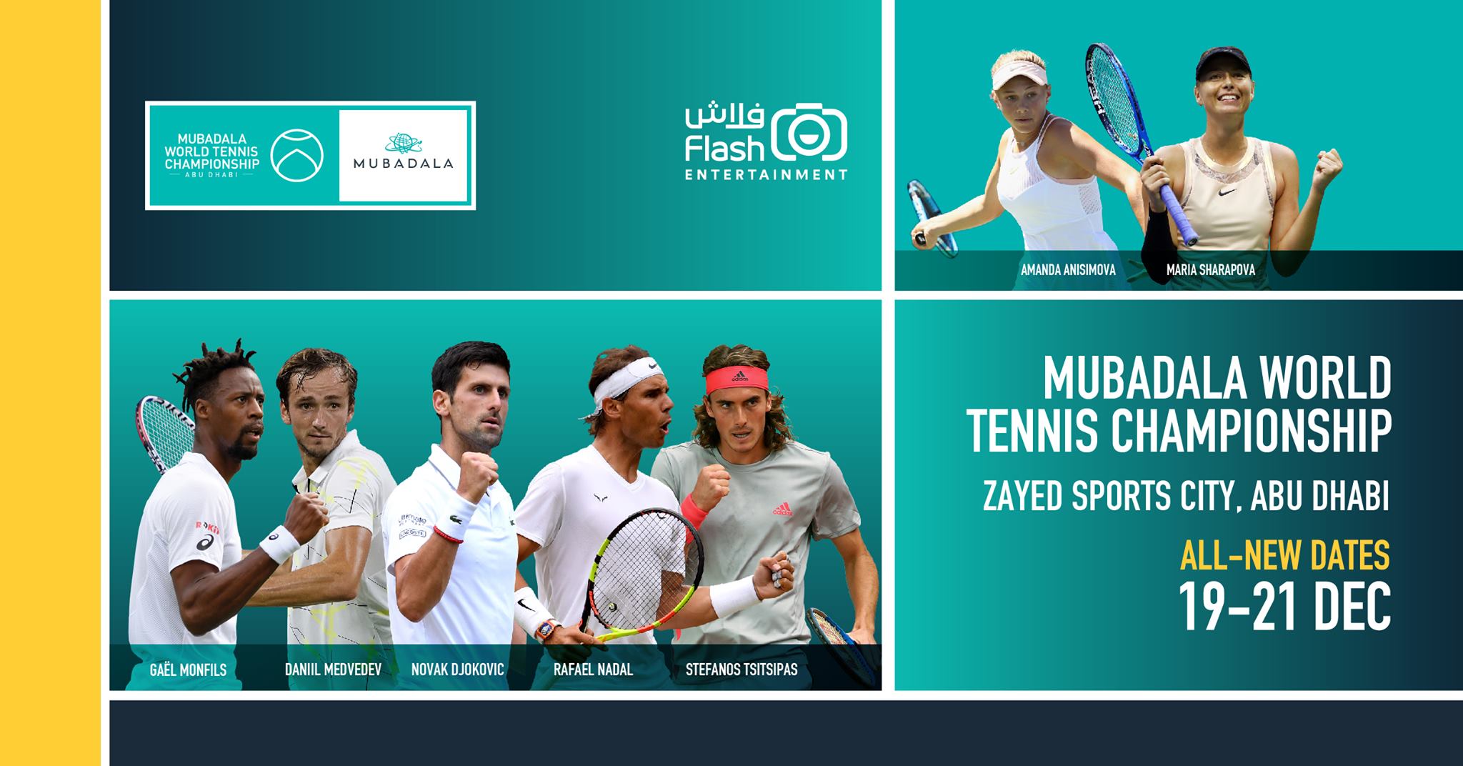 Mubadala World Tennis Championship 2019 - Coming Soon in UAE