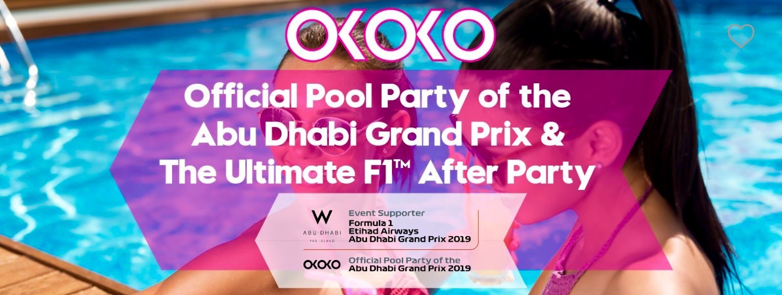 Official Abu Dhabi Grand Prix Pool Party 2019 - Coming Soon in UAE