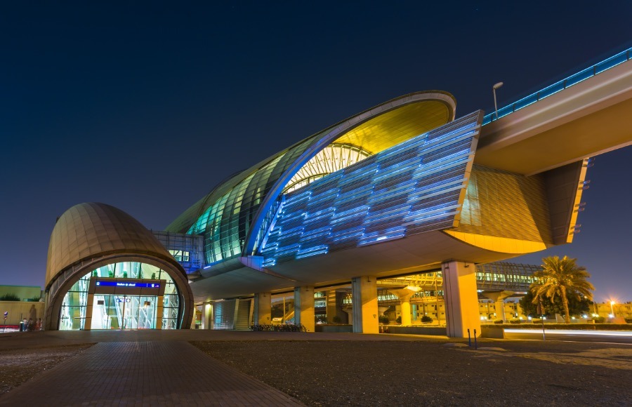 The Dubai Metro is currently more than 70 km in length