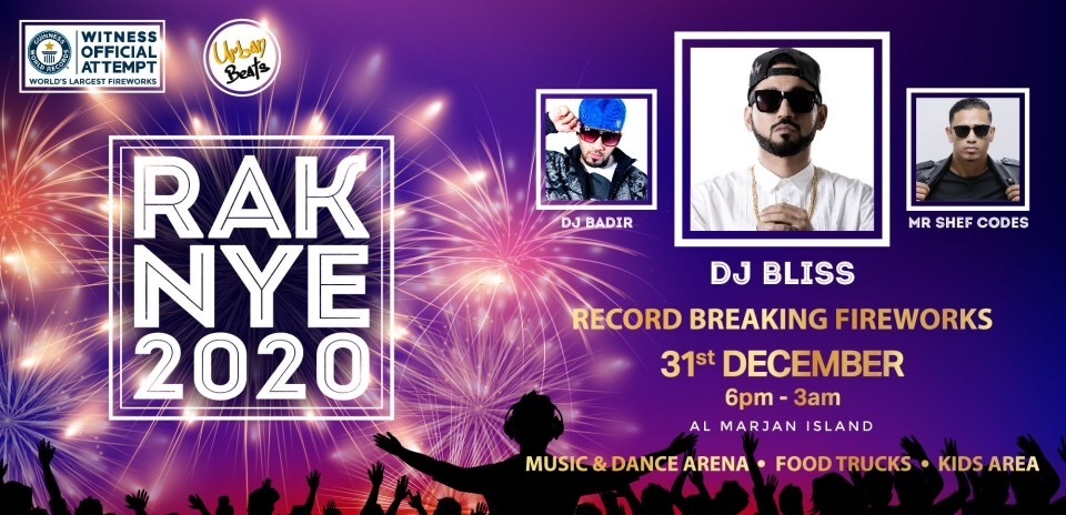 RAK NYE – Urban Party & Record-Breaking Fireworks 2019 - Coming Soon in UAE