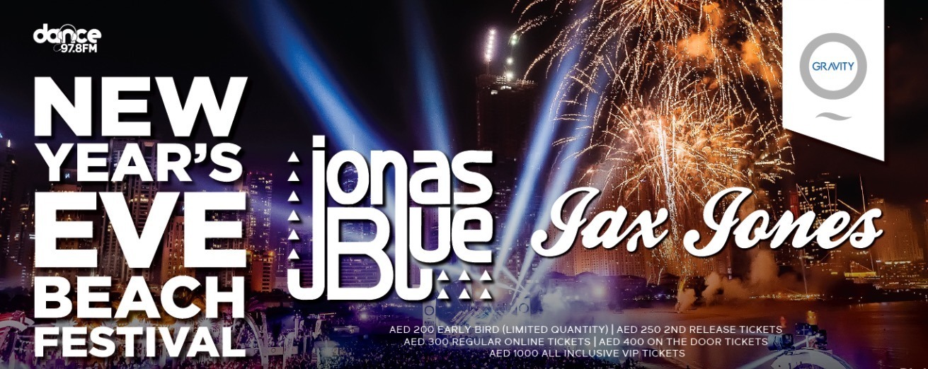 New Year’s Eve with Jonas Blue and Jax Jones at Zero Gravity - Coming Soon in UAE