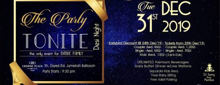 Party Tonite New Year’s Eve - Coming Soon in UAE