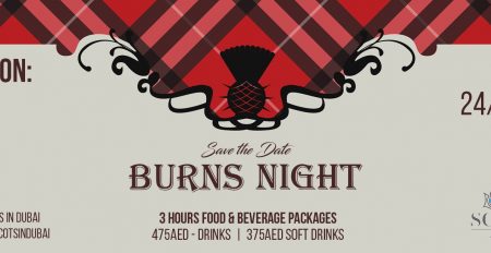 Scottish Association takes Burns Supper - Coming Soon in UAE
