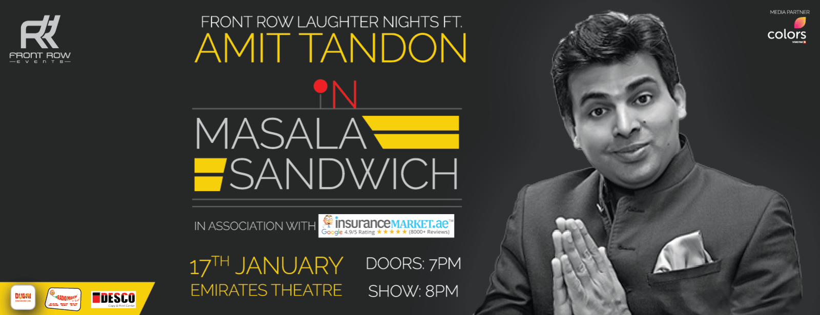 Front Row Laughter Nights ft Amit Tandon - Coming Soon in UAE