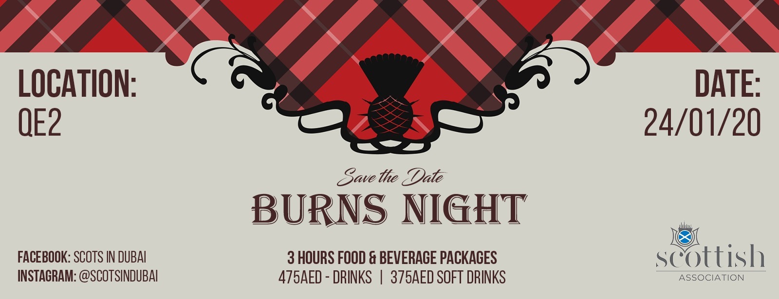 Scottish Association takes Burns Supper - Coming Soon in UAE