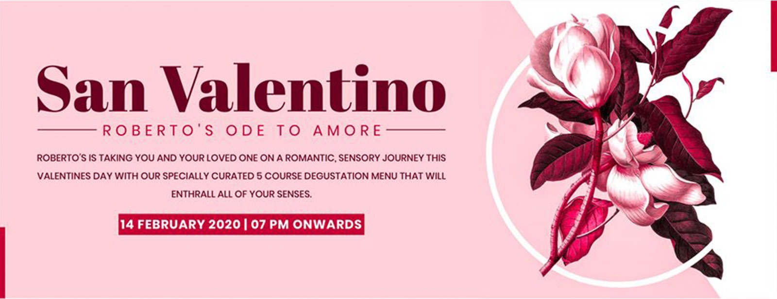 San Valentino at Roberto’s Restaurant & Lounge - Coming Soon in UAE