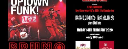 Valentine’s Special – “Uptown Town Funk” by Bruno Mars tribute band - Coming Soon in UAE