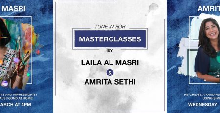 Free online painting classes with Laila Al Masri and Amrita Sethi - Coming Soon in UAE