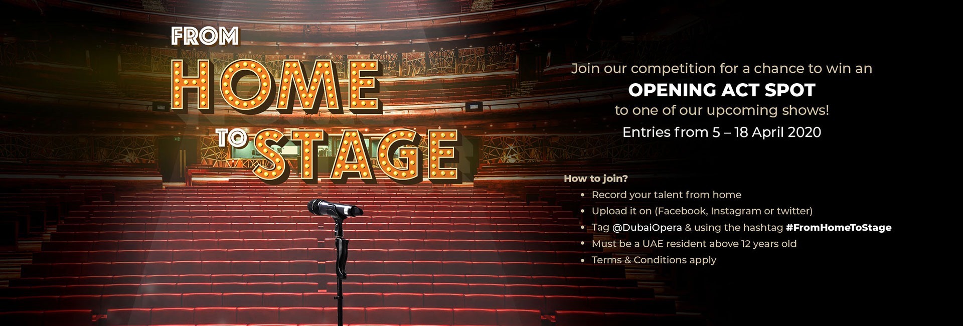 Dubai Opera starts Talent Competition - Coming Soon in UAE