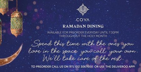 Iftar Menu Set from COYA - Coming Soon in UAE