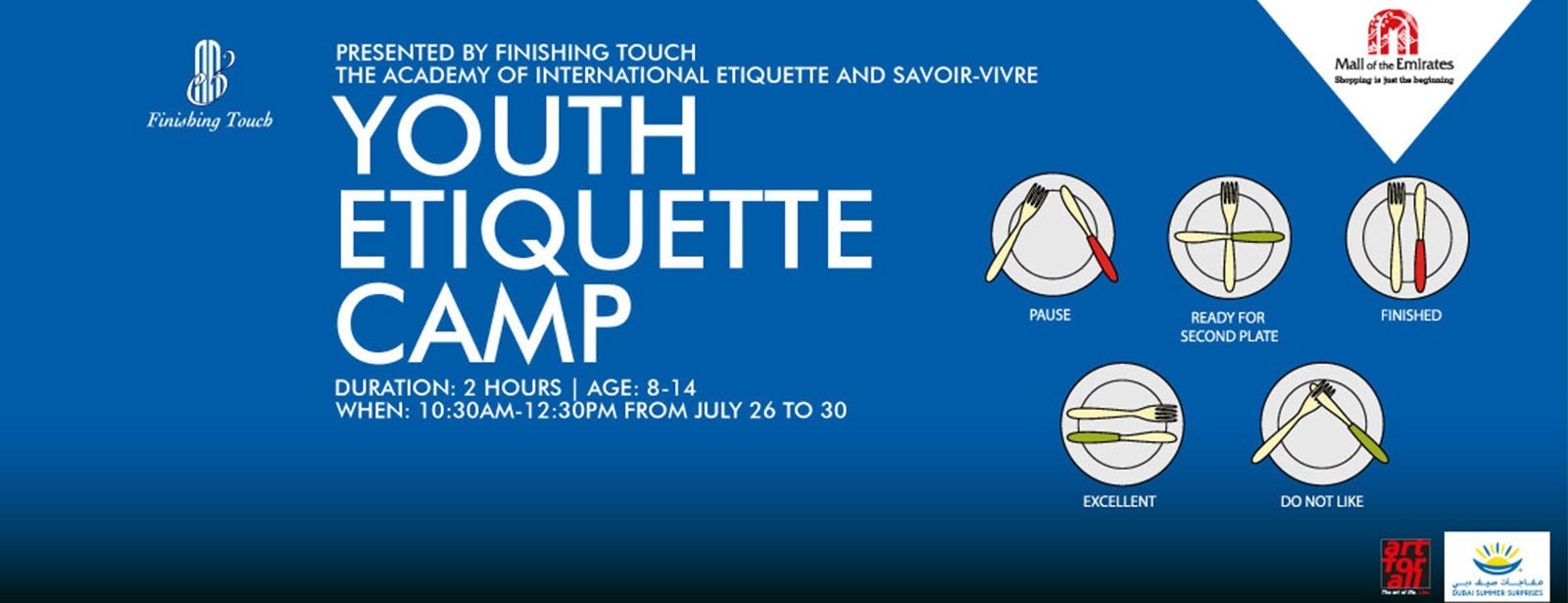 Youth Etiquette Camp: Table Manners - Coming Soon in UAE