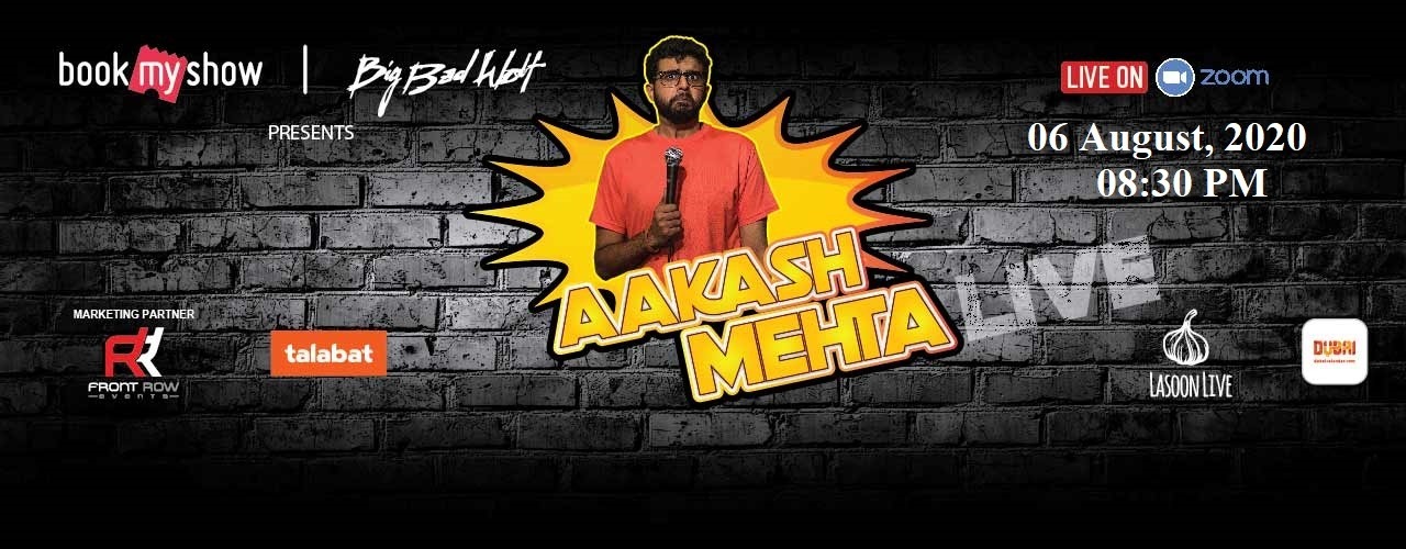Aakash Mehta Live Streaming - Coming Soon in UAE
