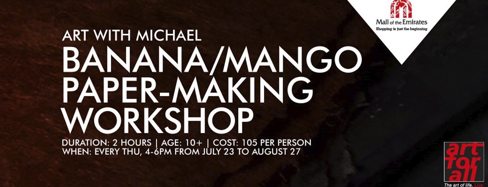 Workshop with Michael: Banana / Mango Paper-Making - Coming Soon in UAE