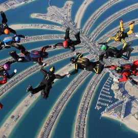Skydive Dubai Palm Drop Zone in Dubai Marina