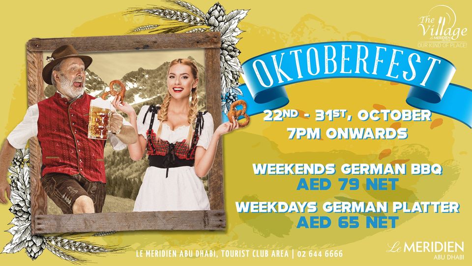 Oktoberfest at Le Meridien Abu Dhabi - Coming Soon in UAE