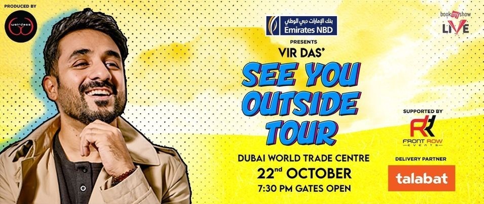 Vir Das – See You Outside Tour - Coming Soon in UAE