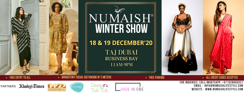 Numaish Winter Show 2020: ‘The Wedding and Party Edit’ - Coming Soon in UAE