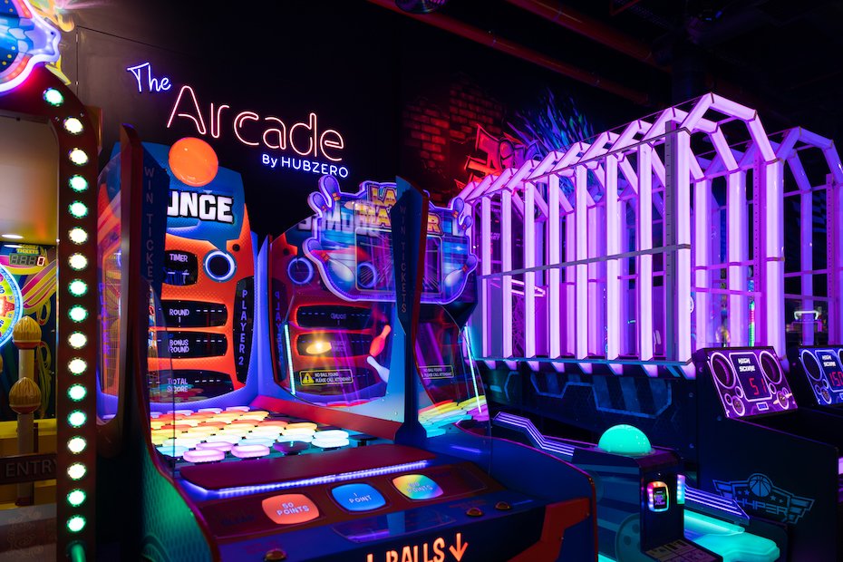 arcade place called Hub zero at Citywalk dubai 