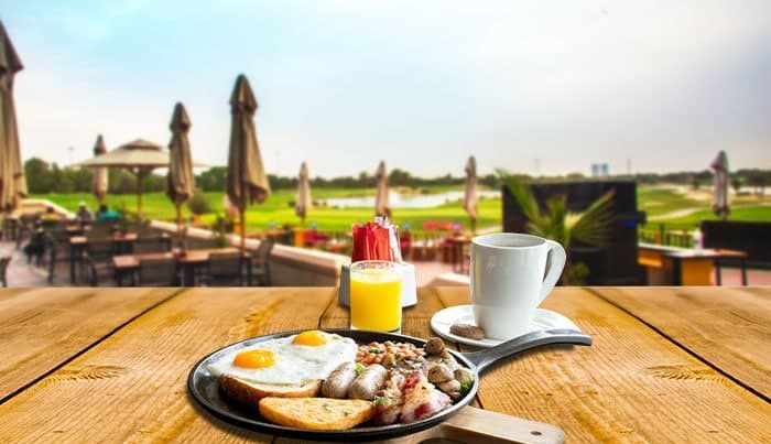 Breakfast Of Champions! in Abu Dhabi Golf Club