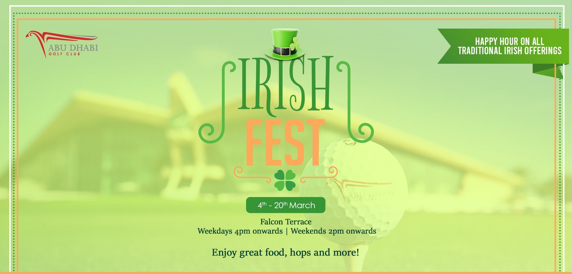 Irish Fest at Abu Dhabi Golf Club! - Coming Soon in UAE