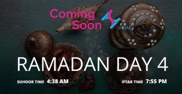 Holy month of Ramadan, Day 4