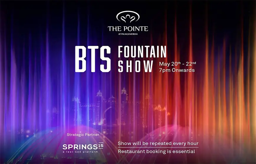 “BTS Nights in the UAE” fountain show - Coming Soon in UAE