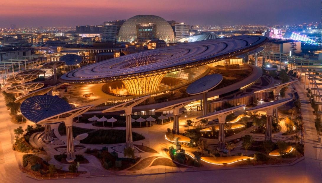 expo 2020 dubai, expo 2020 exterior, expo 2020 at night