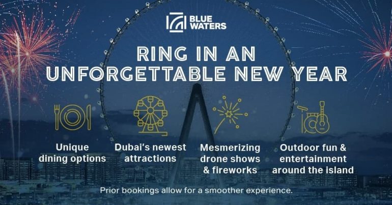 Ring in 2022 at Bluewaters most spectacular New Year’s Eve celebrations - Coming Soon in UAE