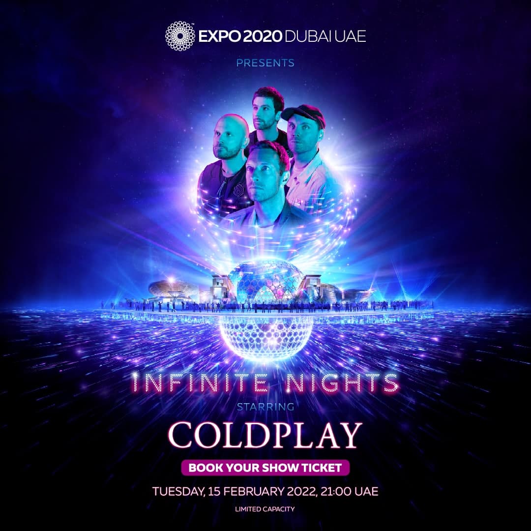 Infinite Nights: Coldplay Live at Expo 2020 Dubai - Coming Soon in UAE