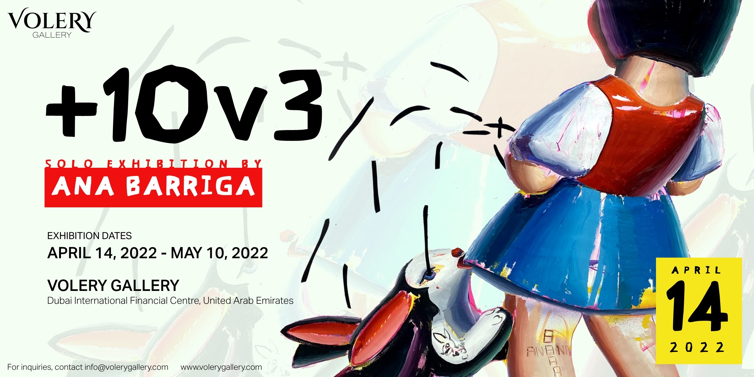 +1Ov3 Solo Exhibition by Ana Barriga - Coming Soon in UAE