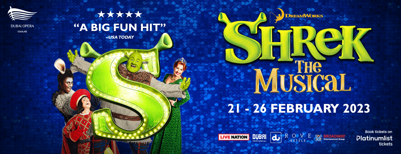 Shrek The Musical at Dubai Opera - Coming Soon in UAE