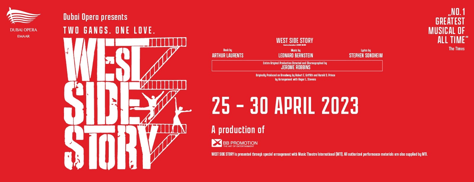 The West Side Story at Dubai Opera - Coming Soon in UAE