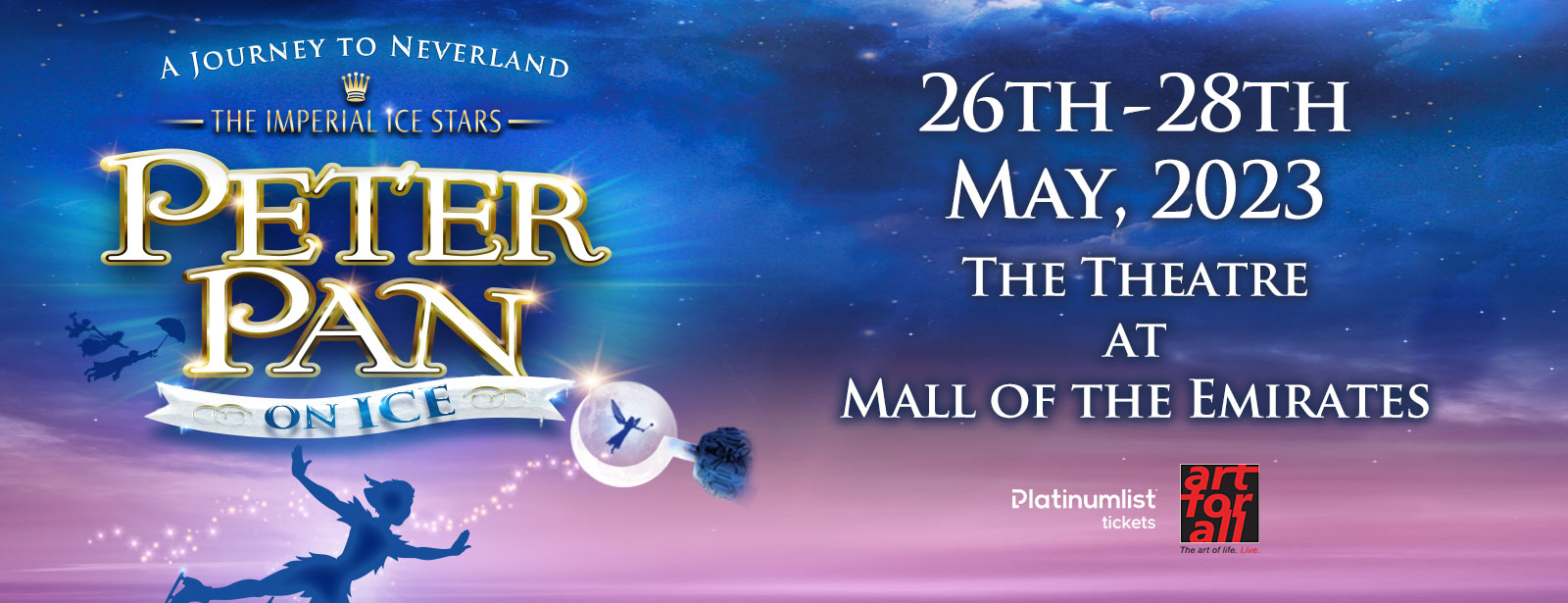 Peter Pan on Ice 2023 at The Theatre – Mall of the Emirates - Coming Soon in UAE