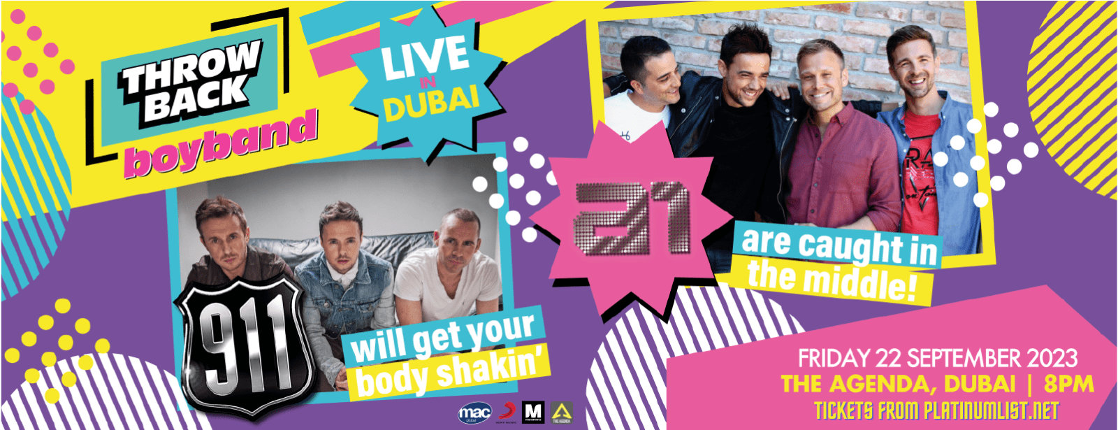 Throwback Boyband Feat. A1 and 911 Live in Dubai - Coming Soon in UAE