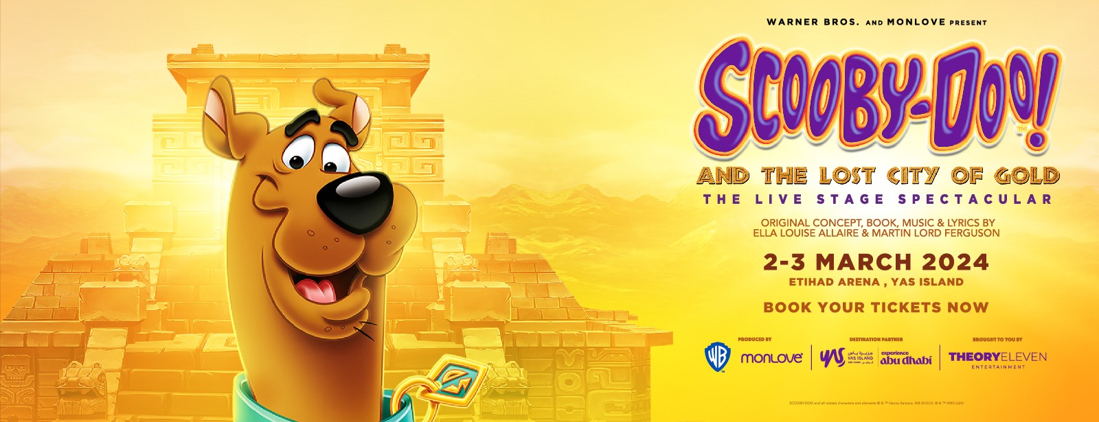 Scooby-Doo! and The Lost City of Gold LIVE at Etihad Arena - Coming Soon in UAE