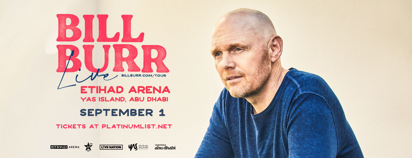 Bill Burr Show at Etihad Arena, Abu Dhabi - Coming Soon in UAE