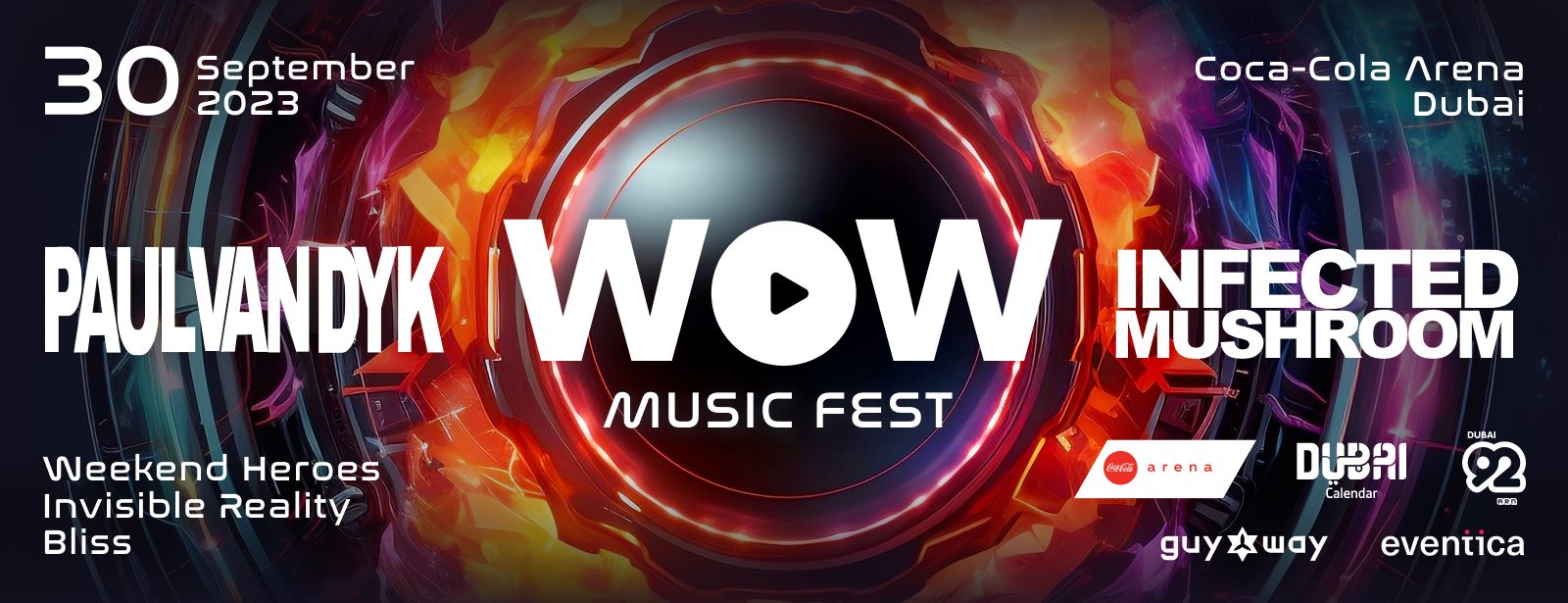 WOW Music Fest – Paul van Dyk and Infected Mushroom Live in Coca-Cola Arena, Dubai - Coming Soon in UAE