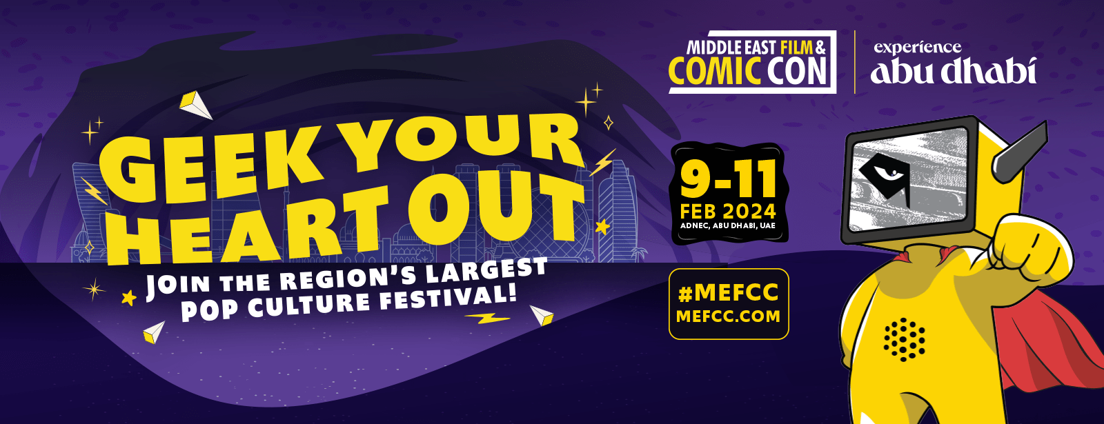 Middle East Film & Comic Con 2024 (MEFCC) in Abu Dhabi - Coming Soon in UAE