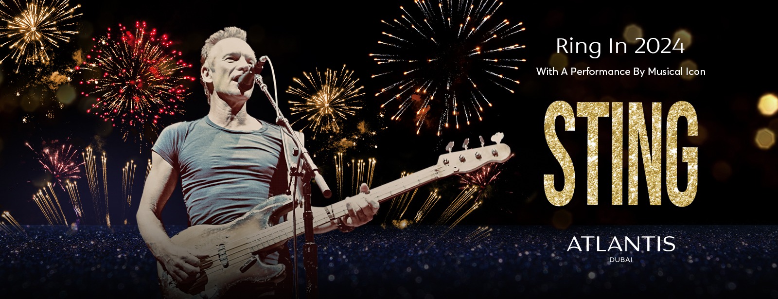 Sting Live Concert In Dubai with New Year’s Eve Gala Dinner - Coming Soon in UAE