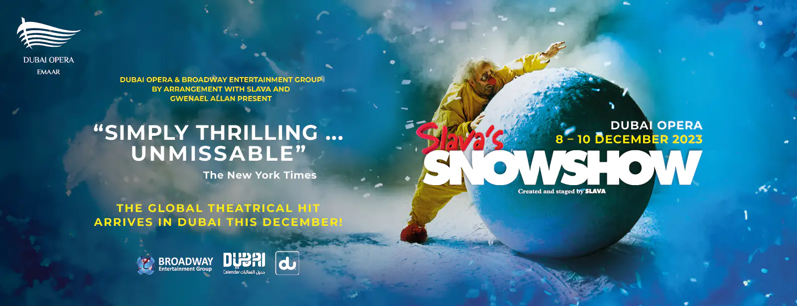 Slava’s SnowShow at Dubai Opera - Coming Soon in UAE
