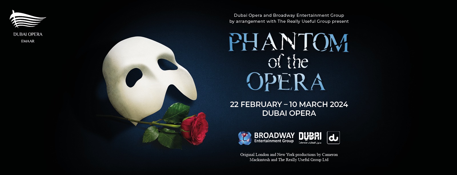 The Phantom of the Opera at Dubai Opera - Coming Soon in UAE