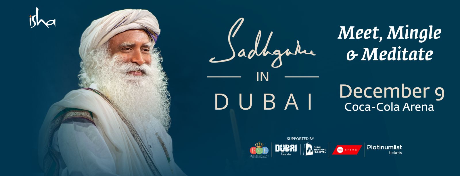 Sadhguru Live in Coca-Cola Arena - Coming Soon in UAE