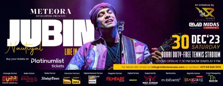 Jubin Nautiyal Live in Concert at Dubai Duty Free Tennis Stadium - Coming Soon in UAE